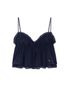 SHIRRED CRINKLE BUSTIER (NAVY)