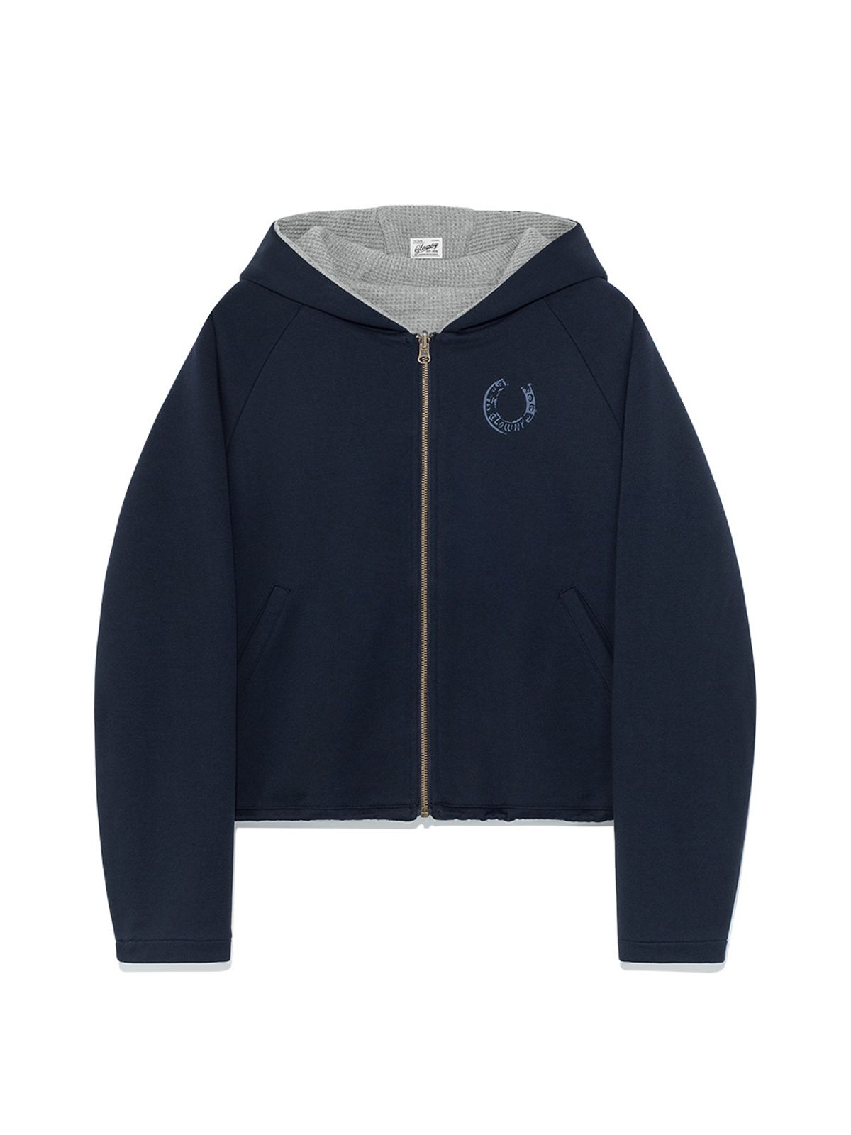 글로니(GLOWNY) NOVA REVERSIBLE WAFFLE JACKET (NAVY)