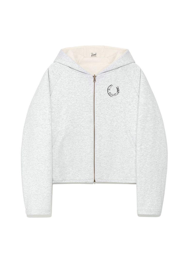 NOVA REVERSIBLE WAFFLE JACKET (MELANGE GRAY)