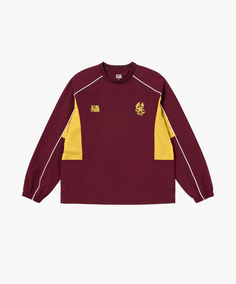 GFC 26 WOVEN TRAINING PULLOVER-BURGUNDY