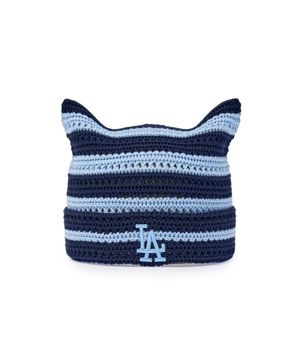 썸머 스트라이프 미야옹 비니 LA (Navy)