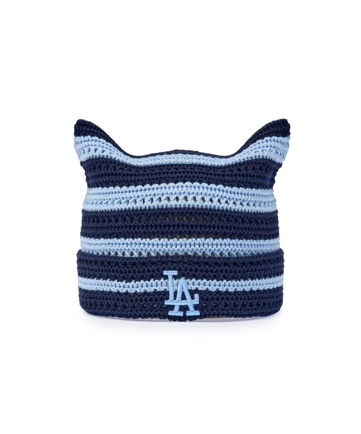 엠엘비(MLB) 썸머 스트라이프 미야옹 비니 LA (Navy)