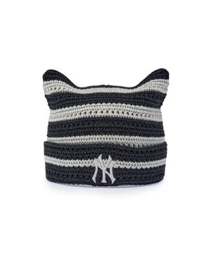 썸머 스트라이프 미야옹 비니 NY (Black)