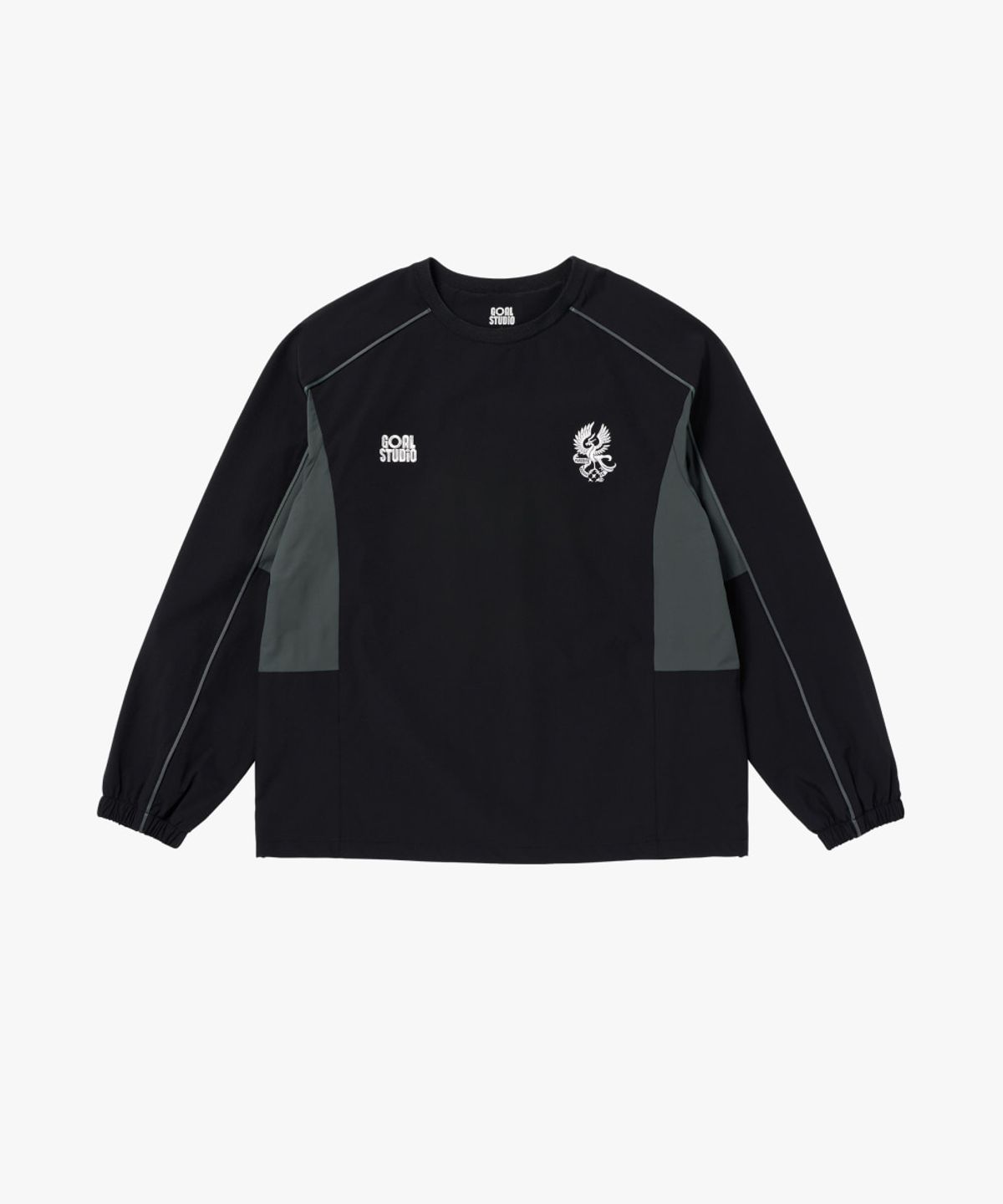 골스튜디오(GOALSTUDIO) GFC 26 WOVEN TRAINING PULLOVER-BLACK