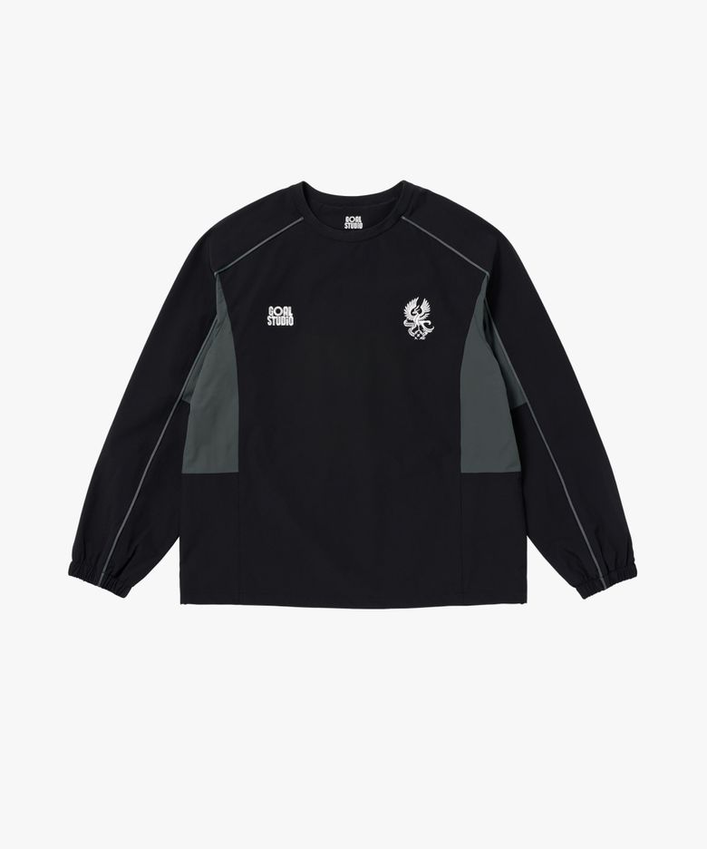 GFC 26 WOVEN TRAINING PULLOVER-BLACK