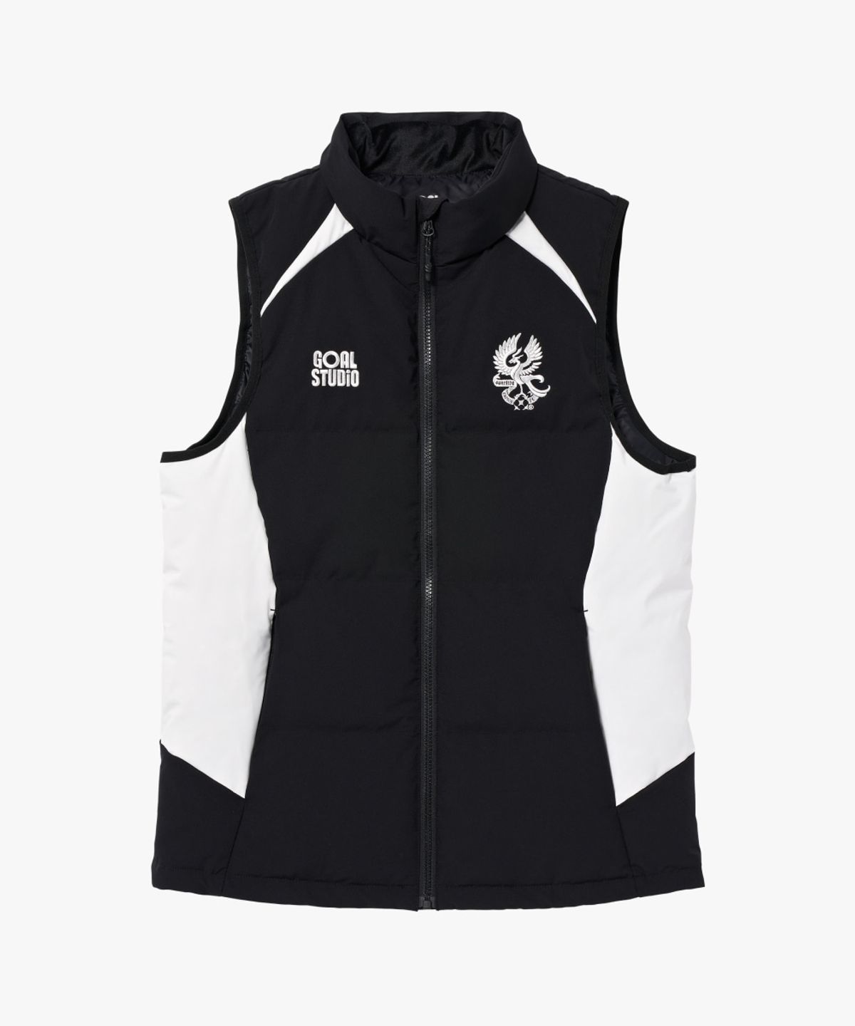 골스튜디오(GOALSTUDIO) GFC 26 BENCH DOWN VEST-BLACK/WHITE