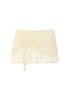 MISTY SHEER MINI SKIRT (LIGHT BEIGE)