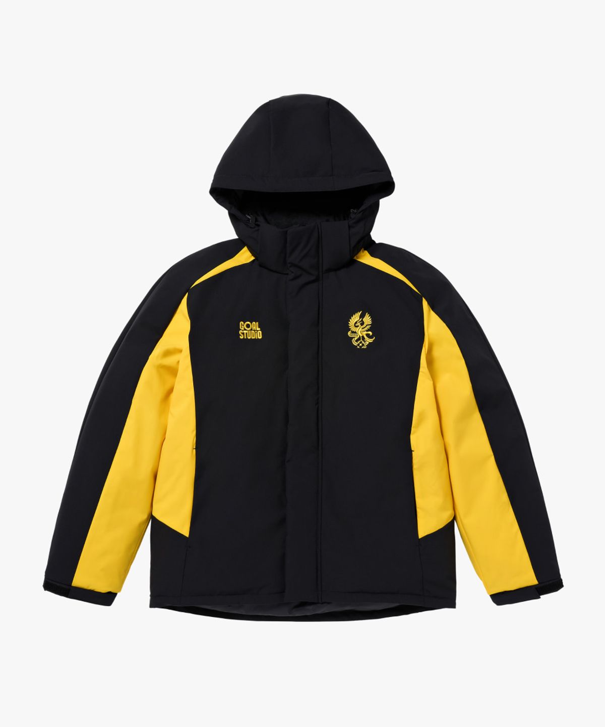 골스튜디오(GOALSTUDIO) GFC 26 BENCH SHORT DOWN JACKET-BLACK