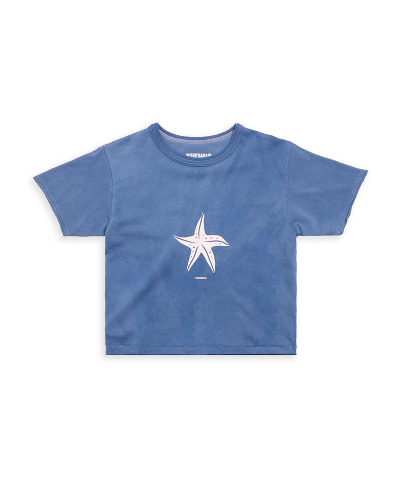 24 Starfish souvenir KIDS t-shirts in indigo blue