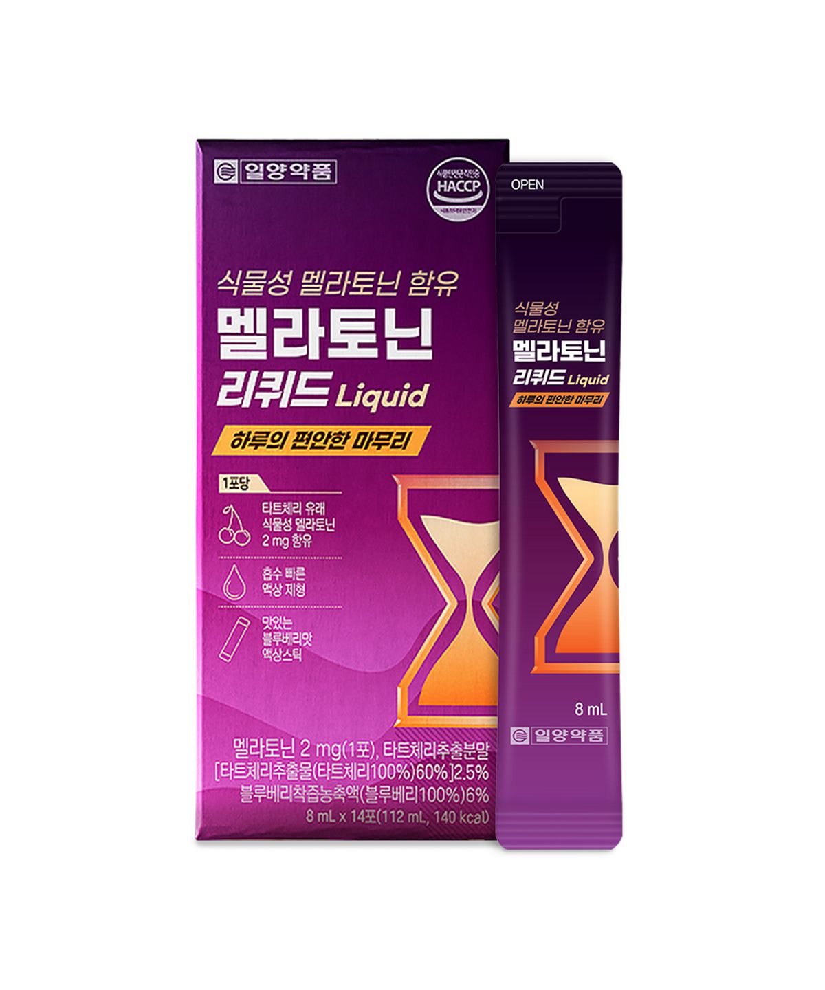일양약품(IL-YANG PHARM) 마시는 식물성 멜라토닌 2mg 액상 14포 타트체리