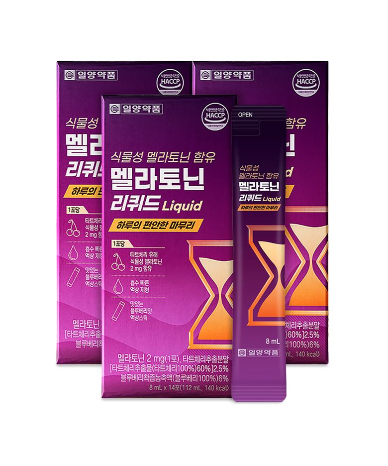 마시는 식물성 멜라토닌 2mg 액상 3박스 타트체리
