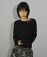 캔디 버튼 롱 슬리브 티셔츠[블랙]