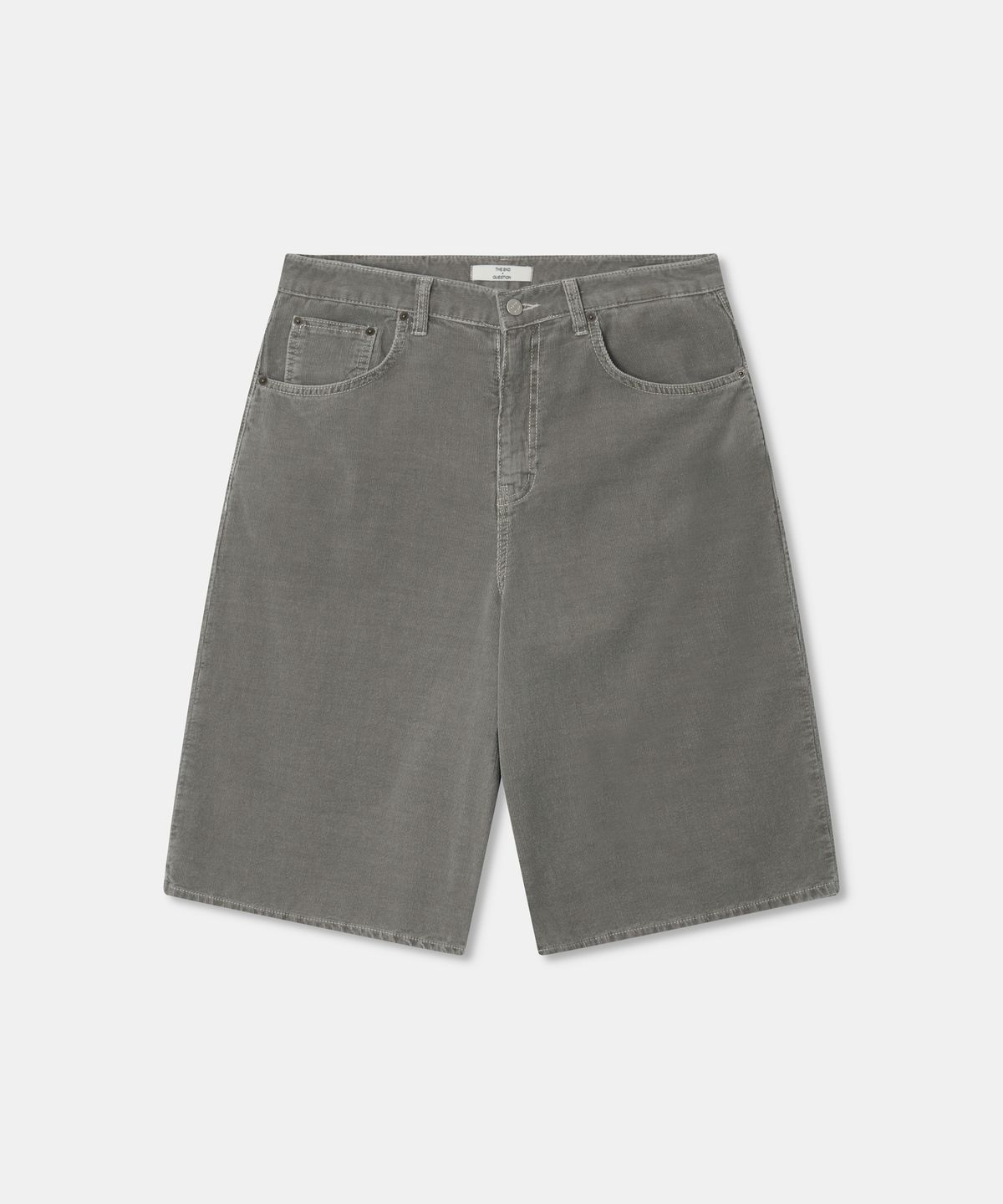 디앤드퀘스천(THEENDQUESTION) Washing corduroy half pants / LIGHT KHAKI