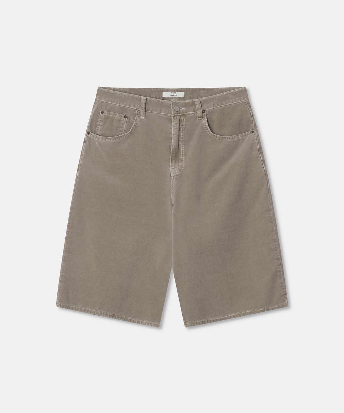 디앤드퀘스천(THEENDQUESTION) Washing corduroy half pants / BEIGE