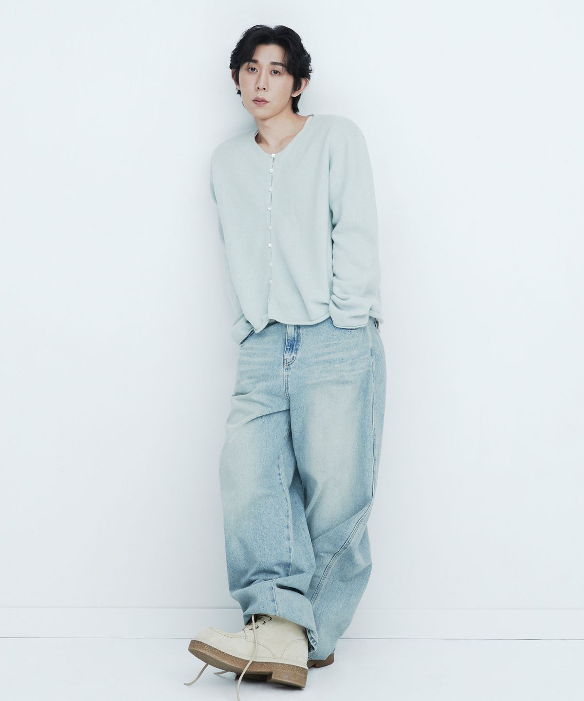 디앤드퀘스천(THEENDQUESTION) Vintage washed jeans / LIGHT BLUE