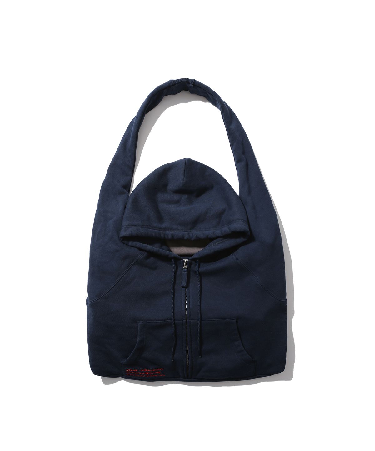 앵글런(ANGLAN) Zip-Up Hoodie Bag - Navy