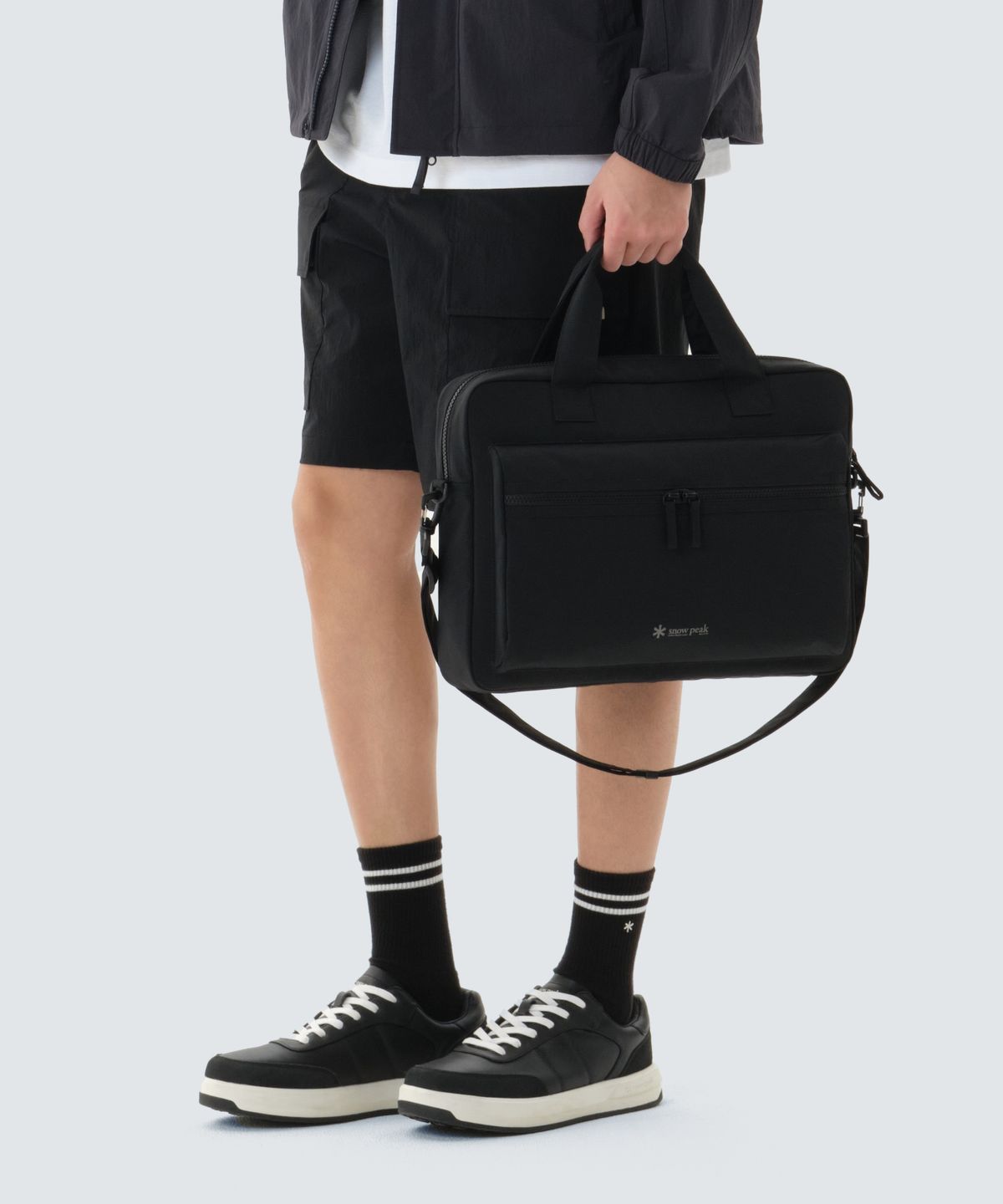 스노우피크 어패럴(SNOWPEAK APPAREL) 듀얼테크 유틸리티 미들 토트백 8.5L (S26SUFTB38) Black