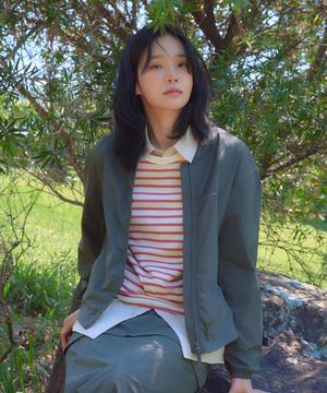 경량 타슬란 여성 봄버 자켓 (S26MWLWB55) Rustic Khaki