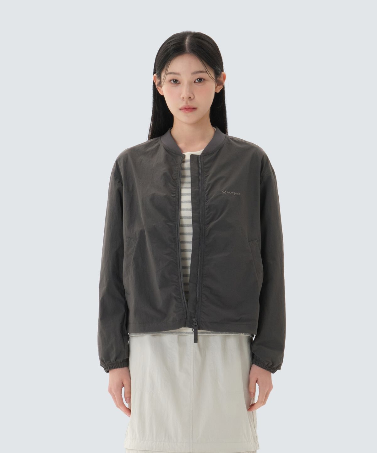 스노우피크 어패럴(SNOWPEAK APPAREL) 경량 타슬란 여성 봄버 자켓 (S26MWLWB55) Rustic Khaki