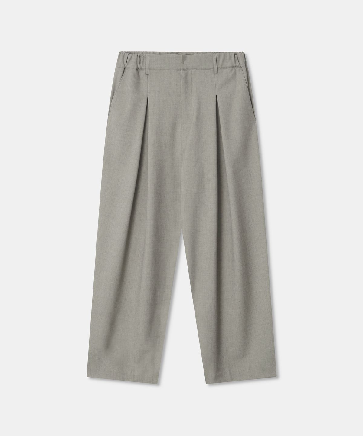 디앤드퀘스천(THEENDQUESTION) Banding wide pants / BEIGE