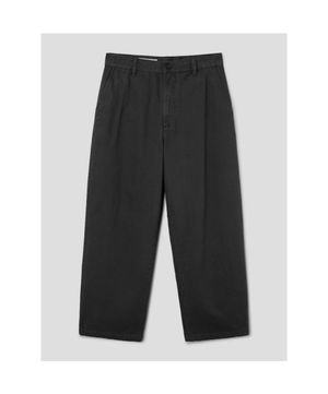 가먼트 다잉 와이드 테이퍼드핏 팬츠  애쉬