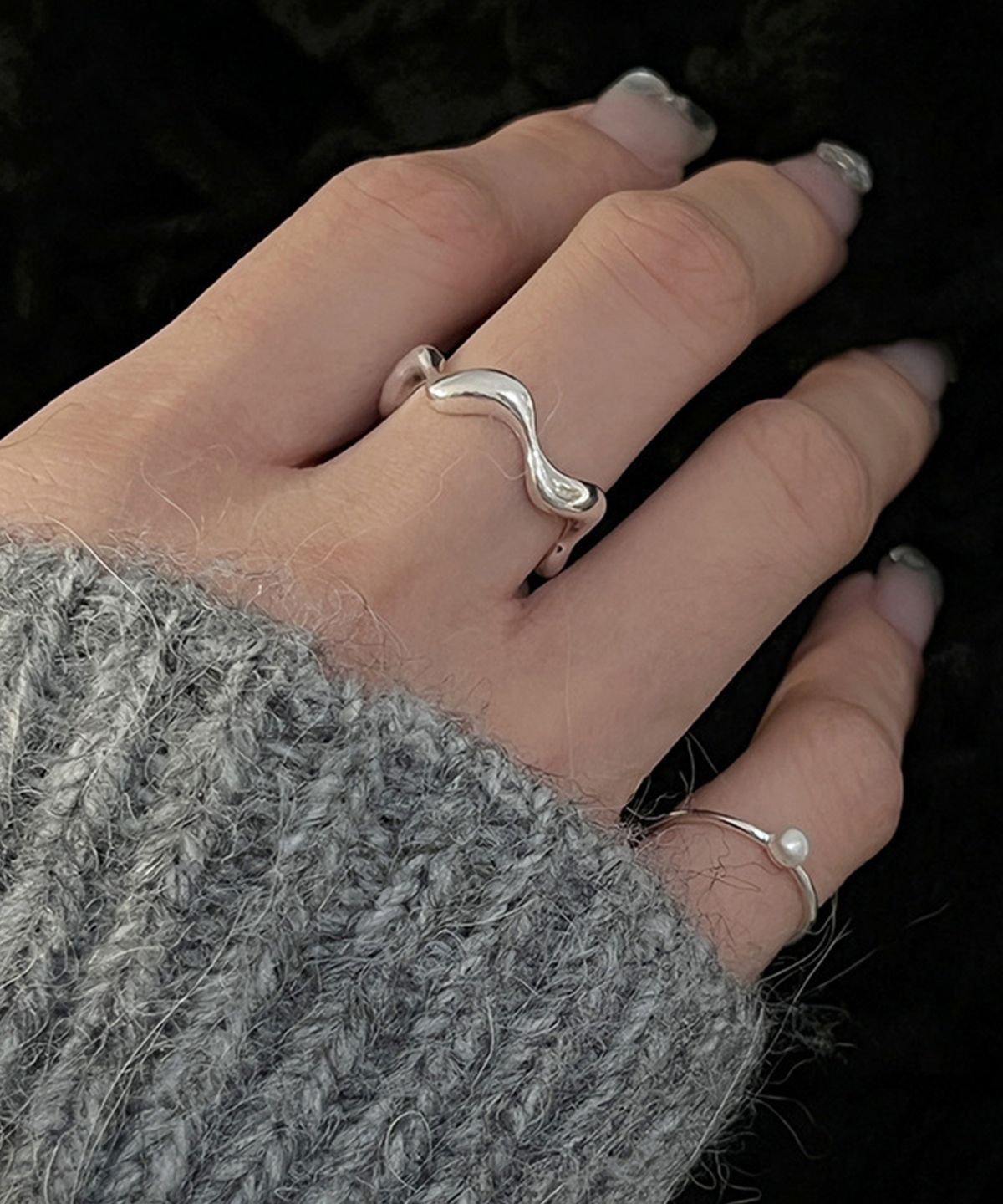 헤이타(HEITA) LITH SILVER RING 리스 실버 링 반지