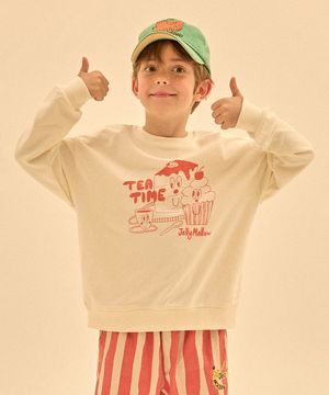 티타임 스웻셔츠_아이보리