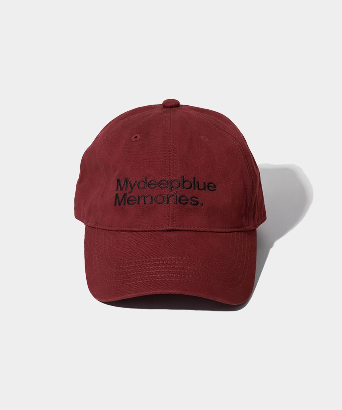 마이딥블루메모리즈(MY DEEP BLUE MEMORIES) MM MY MEMORIES WASHED CAP (BURGUNDY)