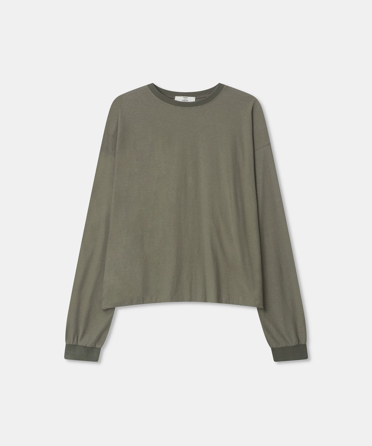 디앤드퀘스천(THEENDQUESTION) Slub long sleeve t-shirt / KHAKI