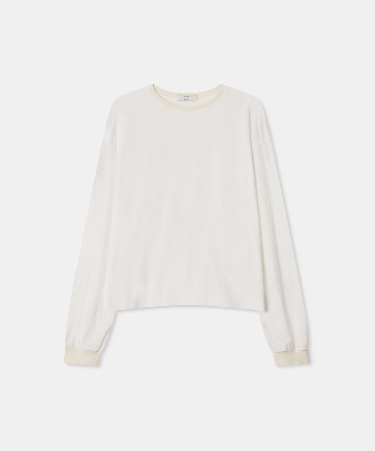 디앤드퀘스천(THEENDQUESTION) Slub long sleeve t-shirt / WHITE