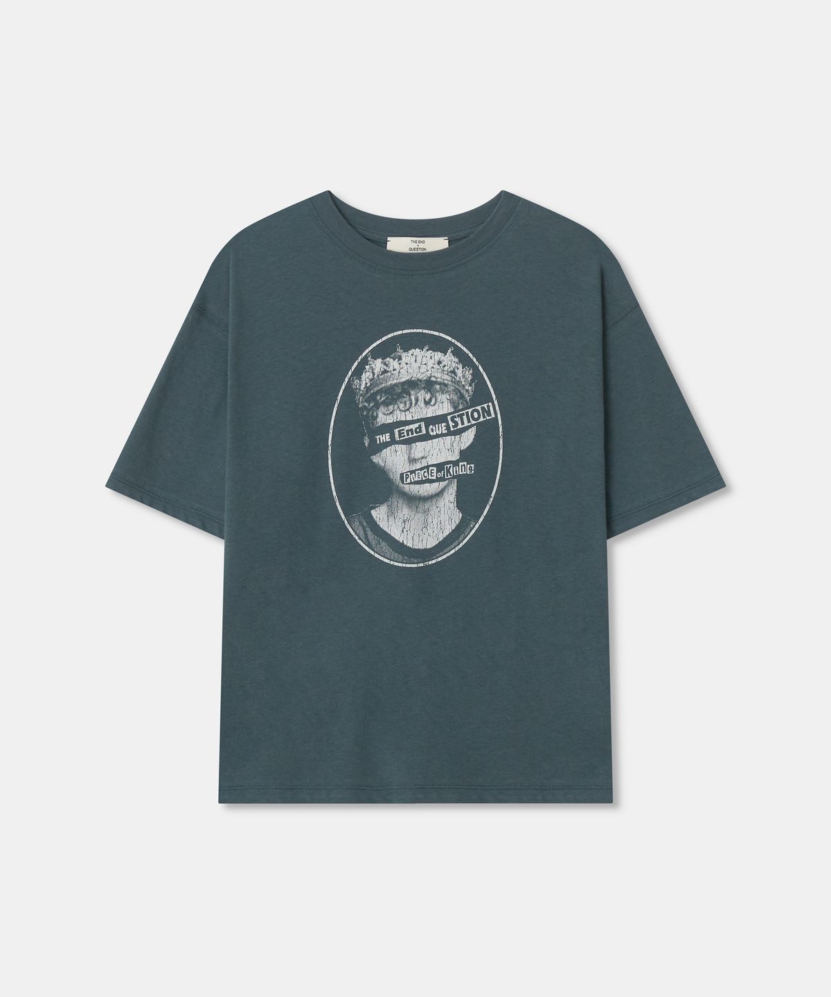 디앤드퀘스천(THEENDQUESTION) King Vintage t-shirt / GREEN