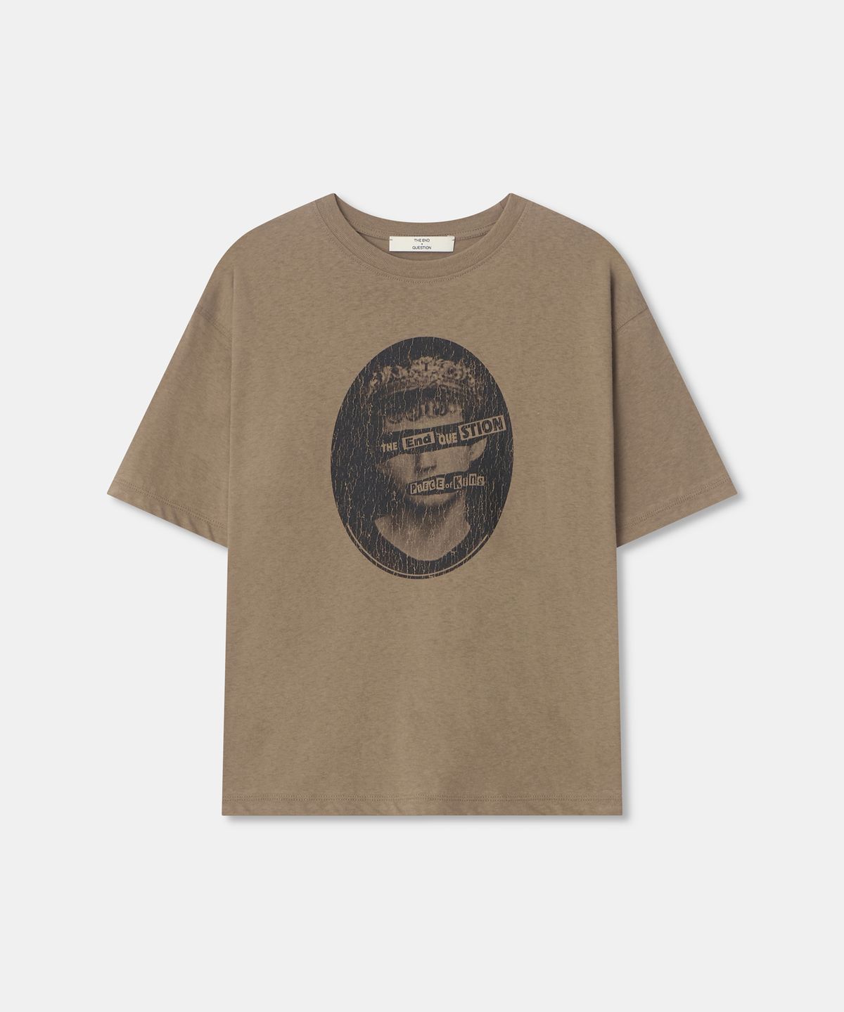 디앤드퀘스천(THEENDQUESTION) King Vintage t-shirt / BEIGE