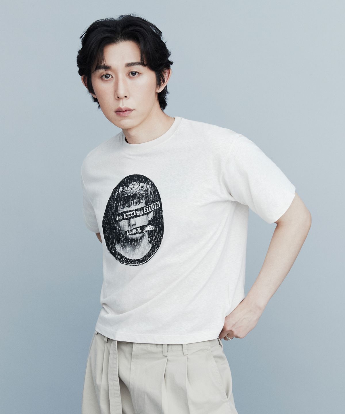 디앤드퀘스천(THEENDQUESTION) King Vintage t-shirt / IVORY