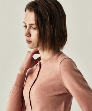 (W) 페리사 울 라운드 가디건 2color