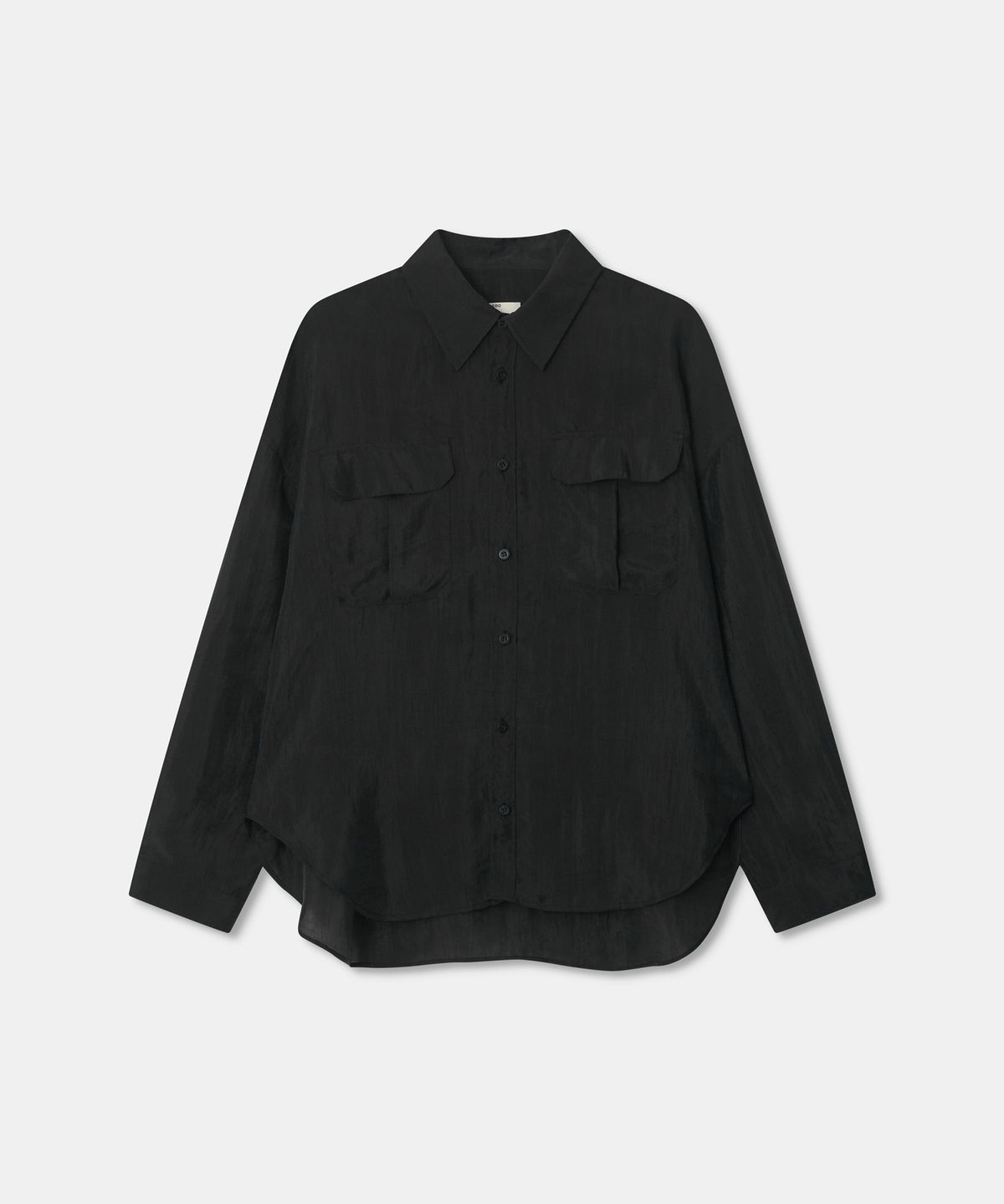 디앤드퀘스천(THEENDQUESTION) Pocket blouse shirt / BLACK