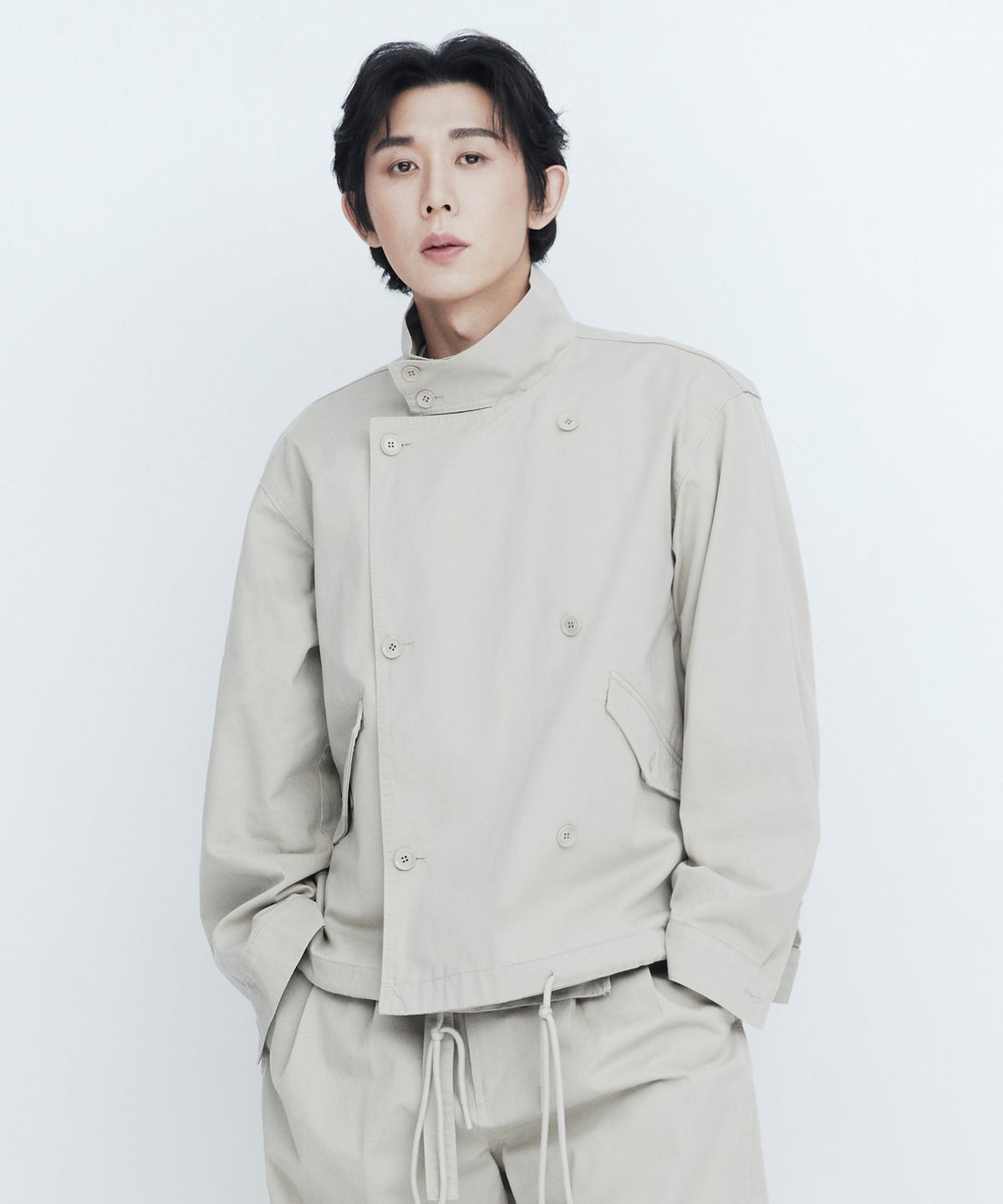 디앤드퀘스천(THEENDQUESTION) Chino double jacket / BEIGE