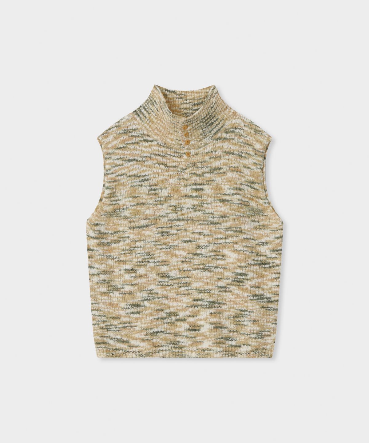 디앤드퀘스천(THEENDQUESTION) Wool boucle vest / GREEN