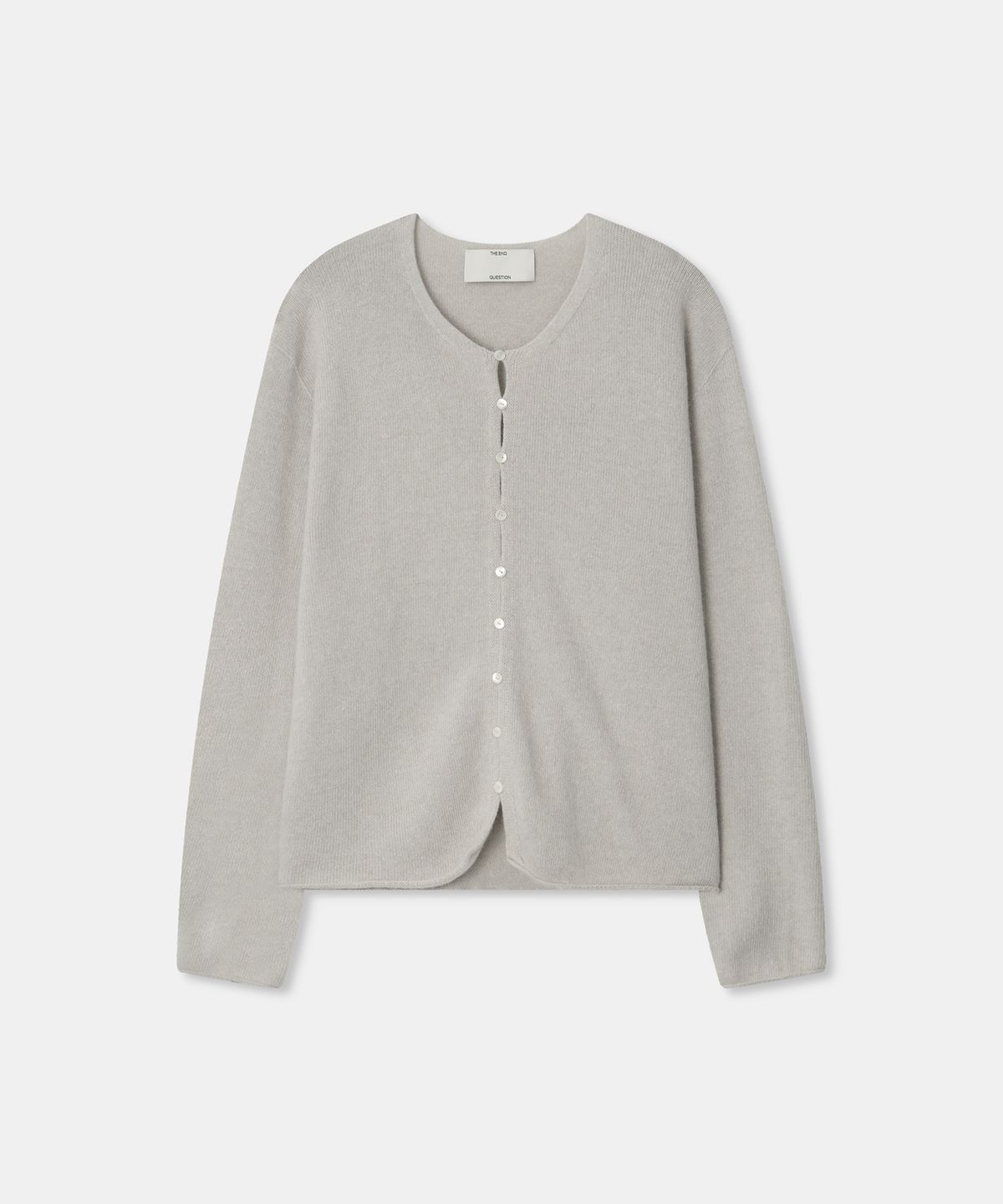 디앤드퀘스천(THEENDQUESTION) Wholegarment Button Cardigan / GRAY