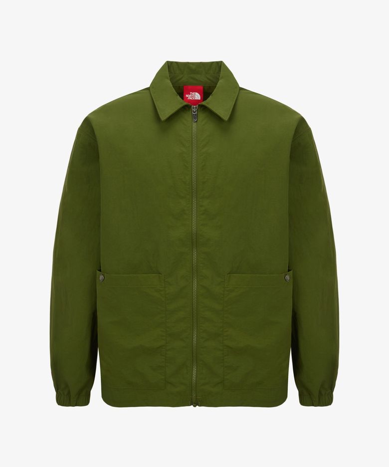NJ3BS29B 남성 TNF 레드박스 나일론 긴팔 셔츠 KHAKI