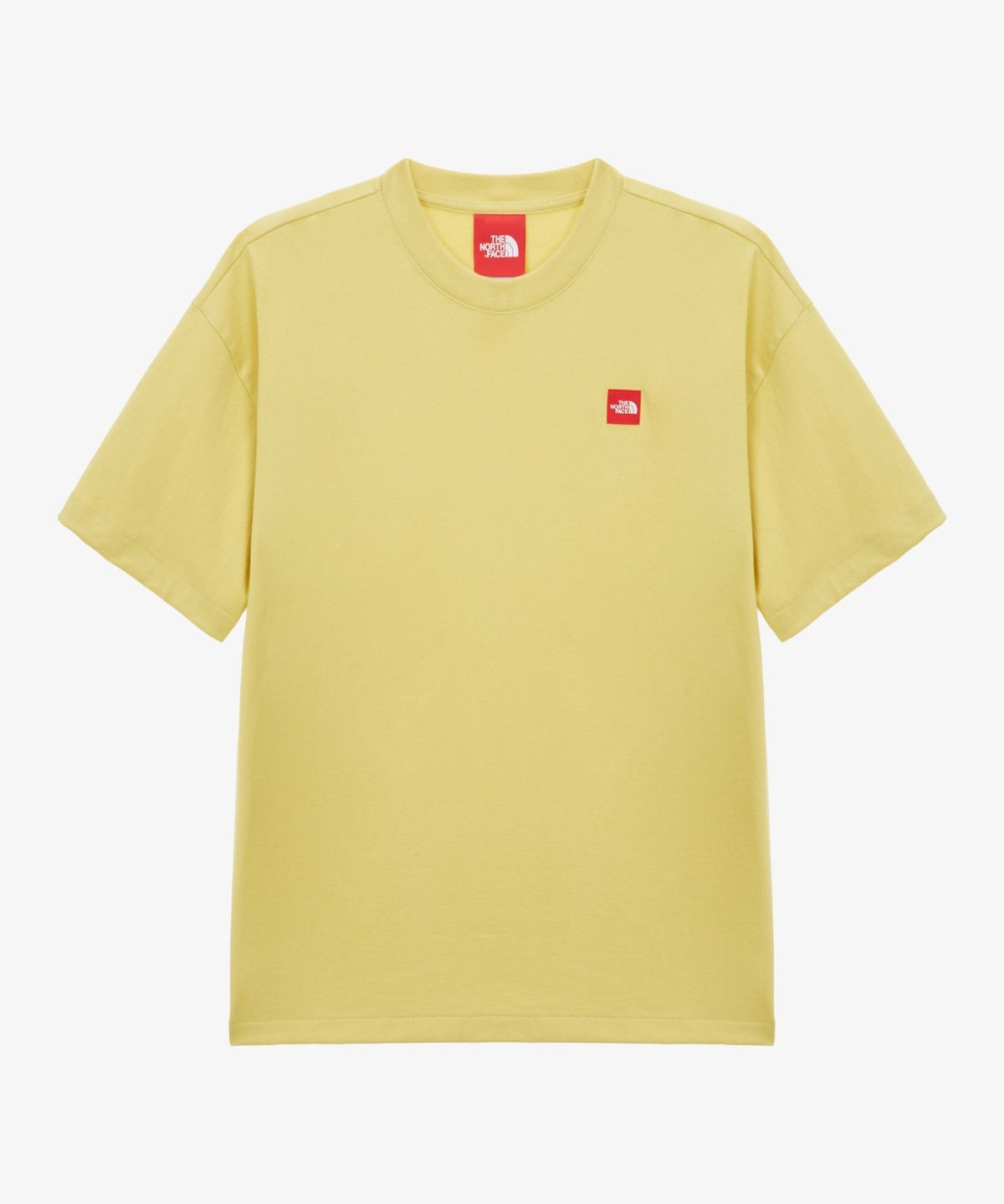 노스페이스(THE NORTH FACE) NT7US29D 남성 TNF 레드박스 반팔 티 EGG YELLOW