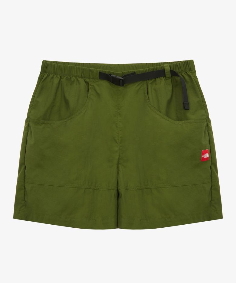 NS6NS28B 남성 TNF 레드박스 나일론 벨티드 쇼츠 KHAKI