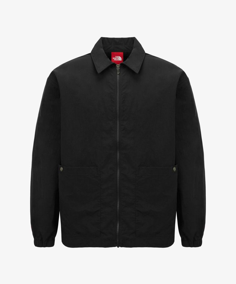 NJ3BS29A 남성 TNF 레드박스 나일론 긴팔 셔츠 BLACK