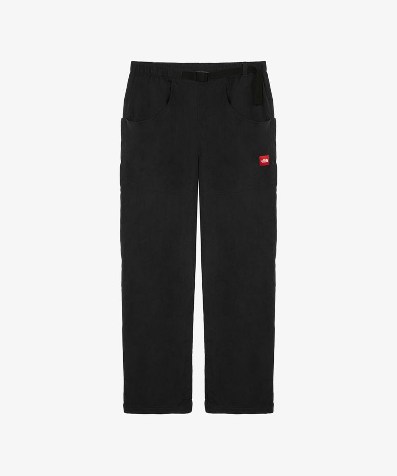 NP6NS28A 남성 TNF 레드박스 나일론 벨티드 팬츠 BLACK