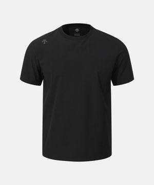 듀얼리스 우븐 반팔 티셔츠 블랙 SR121DTS31