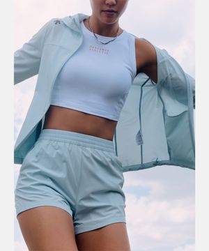 우먼스 러닝 경량 후드형 바람막이 자켓 스카이 블루 SR122RWB32