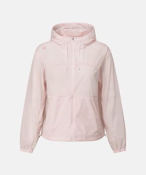 우먼스 셔링 후드형 바람막이 자켓 라이트 핑크 SR122PWB32