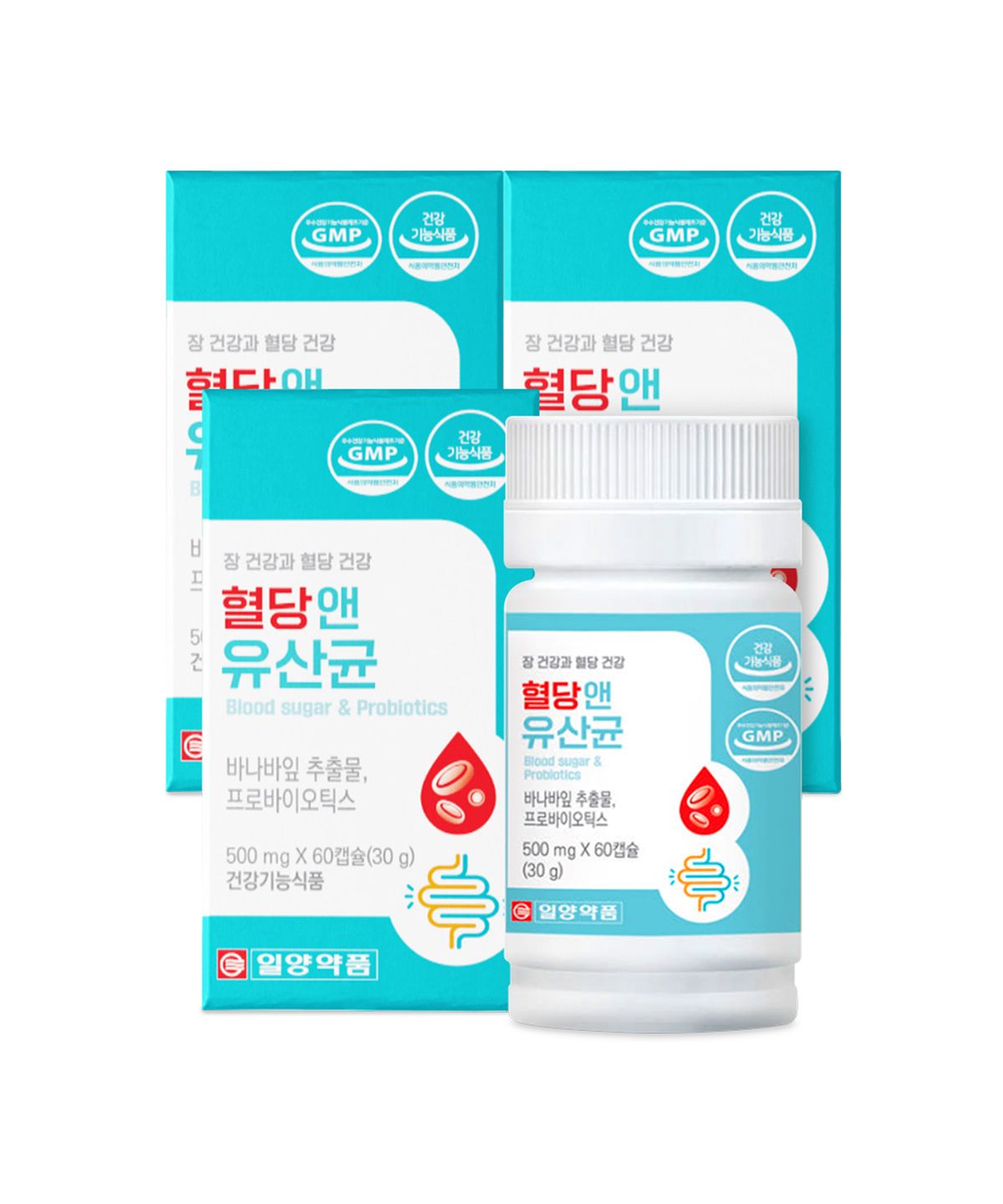 일양약품(IL-YANG PHARM) 바나바잎 추출물 프로바이오틱스 유산균 3박스 6개월분 식후 혈당 관리