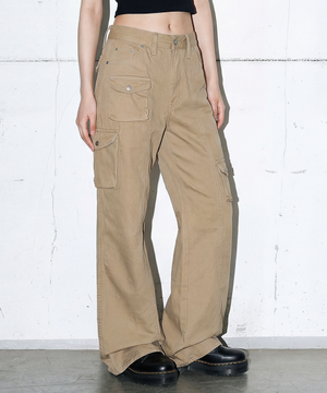 멀티포켓 부츠컷 코튼팬츠 (2color)