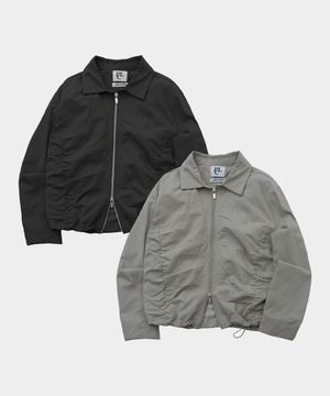 셔링 인시전 베이직 스탠다드 코튼 트러커 긴팔 점퍼 자켓_2COLOR