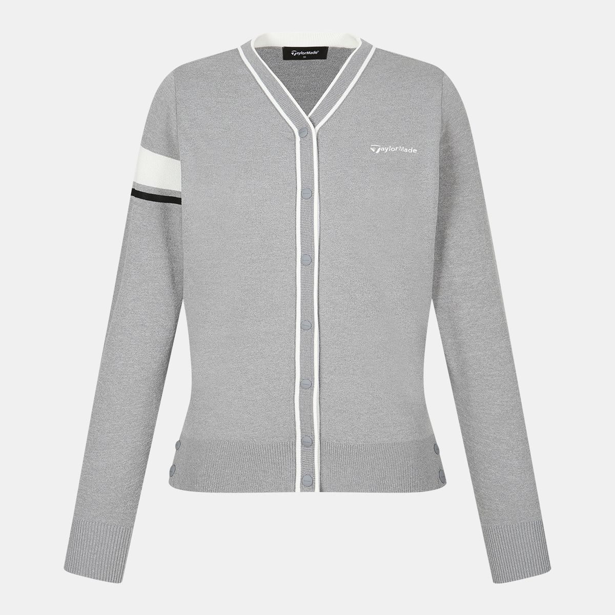 테일러메이드 어패럴(TAYLORMADE APPAREL) 26SS 여성 배색 V넥 니트 가디건 TS6-52HG24-193